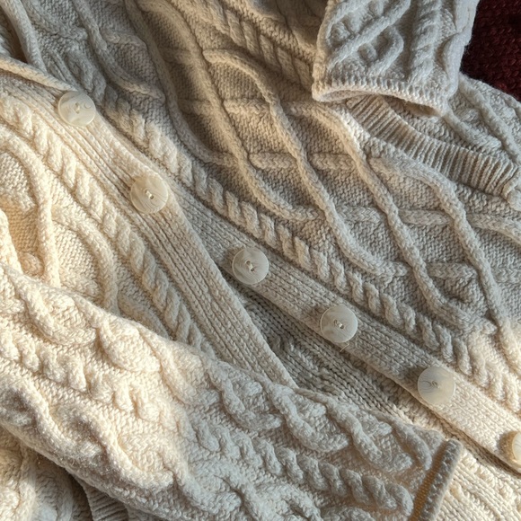Aran Mõr Ireland | Merino Wool | Button cardigan sweater NWOT - Picture 7 of 10